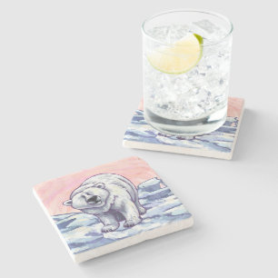 Polaire Beren Giften & Accessoires Stenen Onderzetter