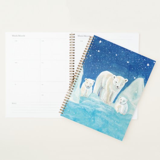 Polaire Beren Illustratie Planner (Display)