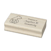 Polaire Beren: moeder en krab Rubberstempel (Stempel)