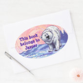 Polaire Beren Ovale Sticker (Envelop)