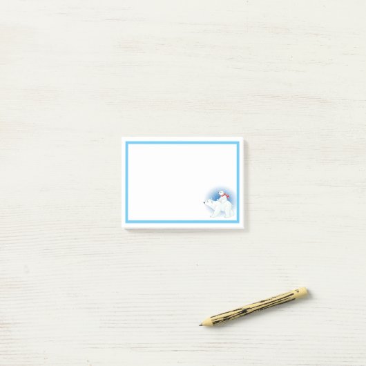 Polaire Beren Post-it® Notes (Op bureau)