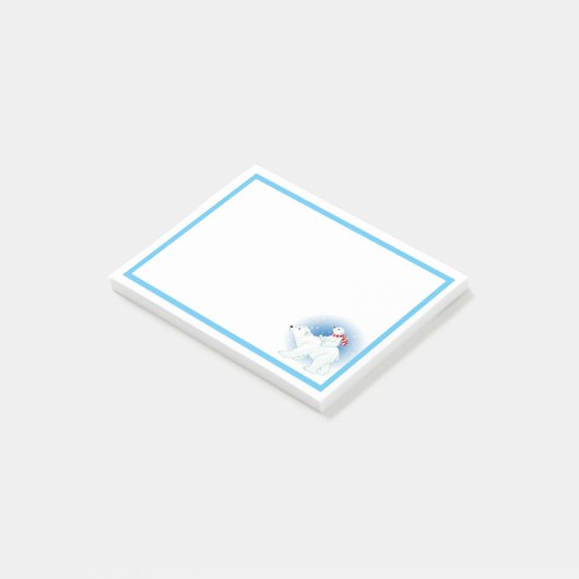 Polaire Beren Post-it® Notes (Schuin)