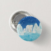 Polaire Beren Ronde Button 3,2 Cm (Voorkant /achterkant)