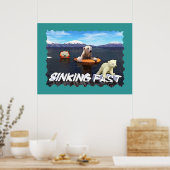 Polaire Beren - Snel zinken Poster (Keuken)