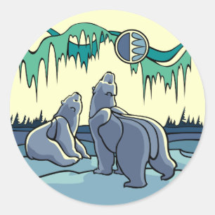 Polaire Beren Sttikkers Wildlife Art Stickers & Gi