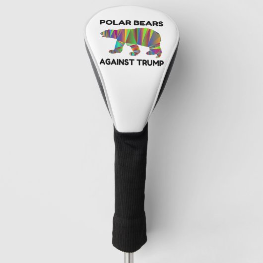 Polaire Beren tegen Trump Golfheadcover (Voorkant)