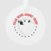 Polaire Beren tegen Trump Ornament (voorkant)