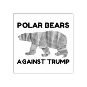 Polaire Beren tegen Trump Rubberstempel (Afrduk)