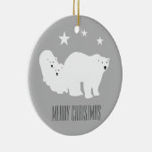 Polaire Beren Versiering kerstversiering Keramisch Ornament (Rechts)