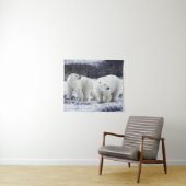 Polaire beren wandkleed (In Situ (horizontaal))