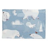 Polaire Beren Winter  Kussensloop (Achterkant)