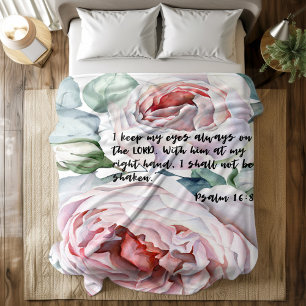 Polaire Bible verse floral Psaume 16 toece couverture