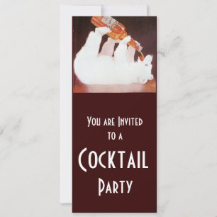 POLAIRE BIERCocktailparty ,wit bruin rood Kaart
