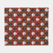 Polaire Blanc noir écossais Terrier écossais couverture ch (Devant (Horizontal))