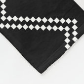 Polaire Blanc rouge chic d'hiver + Couverture noire de (Coin)