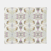 Polaire Blanche Couverture bébé Calla Lily (Devant (Horizontal))