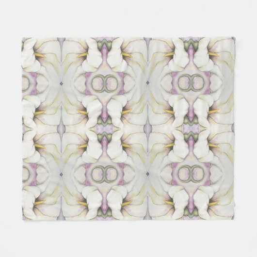 Polaire Blanche Couverture bébé Calla Lily (Devant (Horizontal))