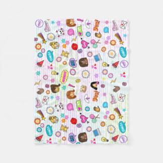 Polaire Blanche couverture en toison de Miss Oji