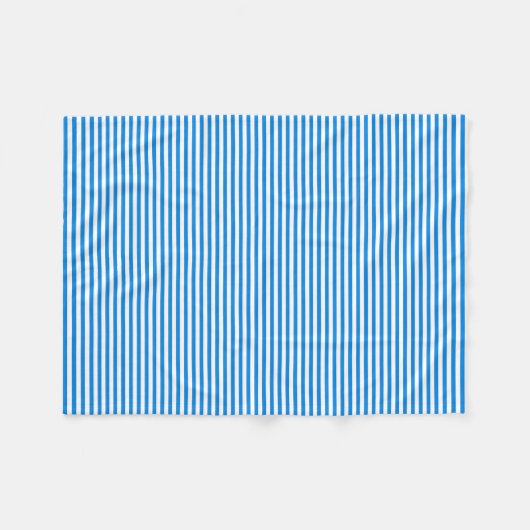 Polaire Bleu et blanc couverture rayée (Devant (Horizontal))
