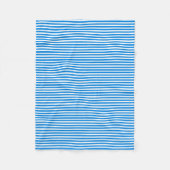 Polaire Bleu et blanc couverture rayée (Devant)