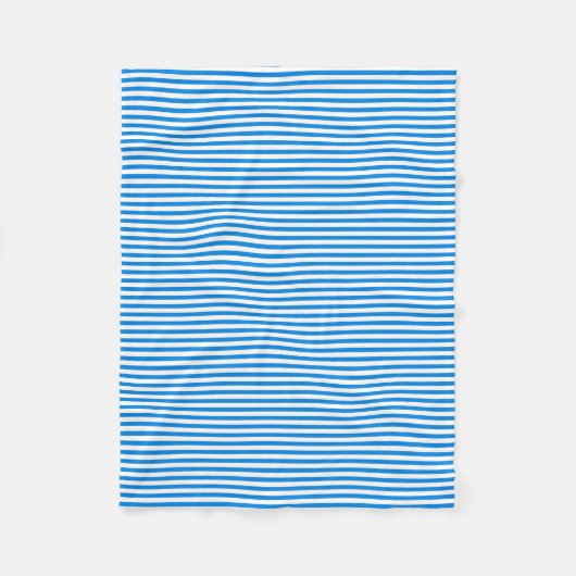 Polaire Bleu et blanc couverture rayée (Devant)