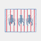 Polaire Bleu Homard Ginger Jars Jar petite couverture bébé (Devant (Horizontal))