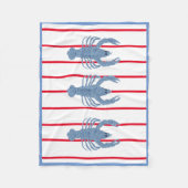 Polaire Bleu Homard Ginger Jars Jar petite couverture bébé (Devant)