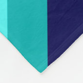 Polaire Bleu Icy Turquoise rayures Grande couverture en po (Coin)