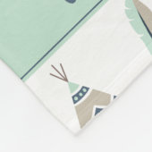 Polaire Boho aquarelle customisée couverture (Coin)
