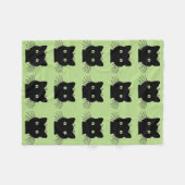 Polaire Bonjour couverture d'ouatine de chat noir (Devant (Horizontal))