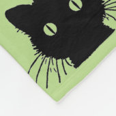 Polaire Bonjour couverture d'ouatine de chat noir (Coin)