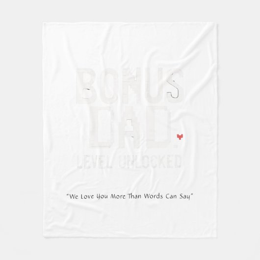 Polaire Bonus Papa Couverture feutrée cadeau de fille Fils (Devant)