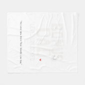 Polaire Bonus Papa Couverture feutrée cadeau de fille Fils (Devant (Horizontal))