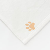 Polaire Cadeau couverture silhouette de caniche bleu paste (Coin)