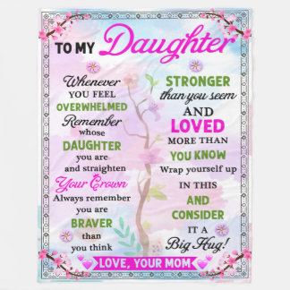 Polaire Cadeaux de couverture pour filles de mamans