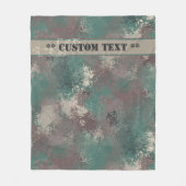 Polaire Camo en bois biologique avec texte Couverture en p (Devant)