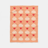 Polaire Cantaloupe d'Amour Dumpling Petite couverture en p (Devant)
