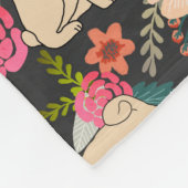 Polaire Carlin flancs couverture - joli carlin floral desi (Coin)