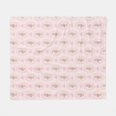 Polaire Casse-noisette rose Fleece Jetez la couverture (Devant (Horizontal))