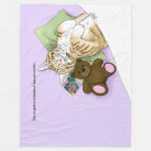 Polaire Cat Confort Couverture violette (Devant)