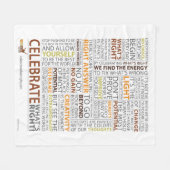 Polaire Célébrez ce qui est couverture droite d'ouatine (Devant (Horizontal))