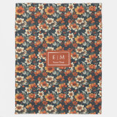 Polaire Charmant nom personnalisé couverture en orange pro (Devant)