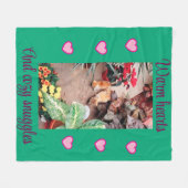 Polaire Chats de jardin douillet couverture (Devant (Horizontal))