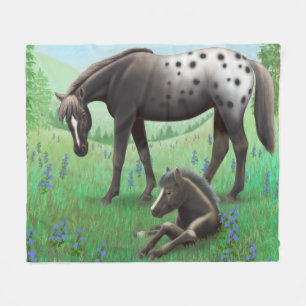 Polaire Cheval d'Appaloosa et couverture couvrants