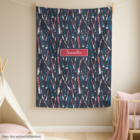 Polaire Chic retour à la couverture de l'école avec nom pe