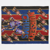 Polaire Chums Nursery/ grande couverture de nursery/chums (Devant (Horizontal))
