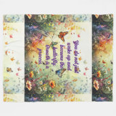 Polaire Citations positives du mantra papillon Couverture (Devant (Horizontal))