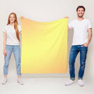 Polaire Citron couleur texture orange, Couverture en molle