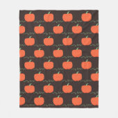 Polaire Citrouille Patch Lancer la couverture (Brown et or (Devant)