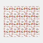 Polaire Claus douillets : Couverture à bascule de Noël (Devant (Horizontal))